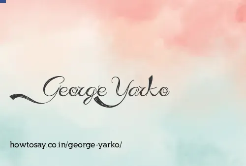 George Yarko