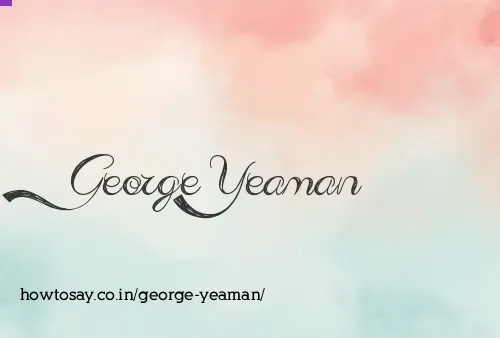 George Yeaman