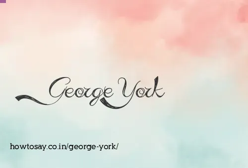 George York