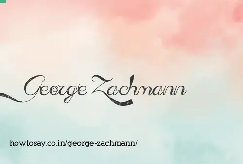 George Zachmann