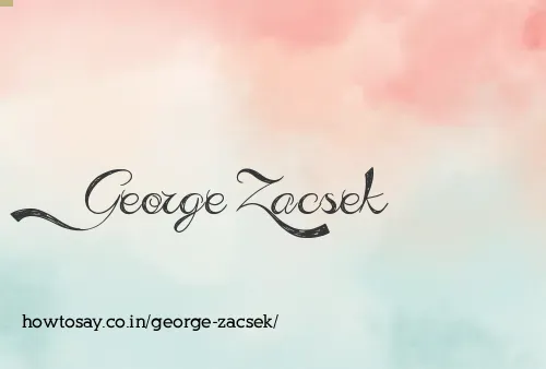 George Zacsek