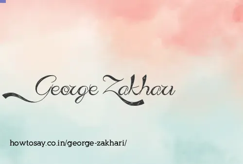George Zakhari