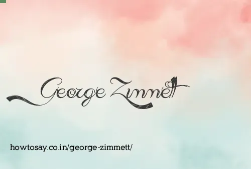 George Zimmett