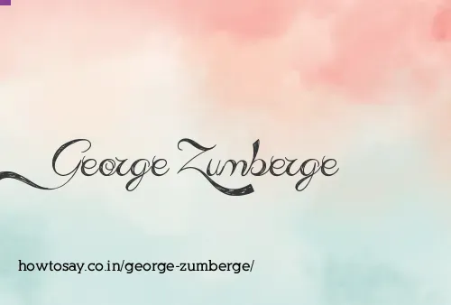 George Zumberge
