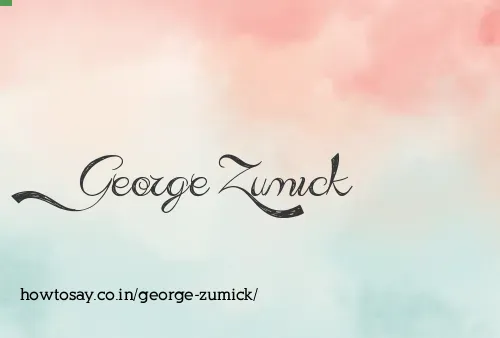 George Zumick