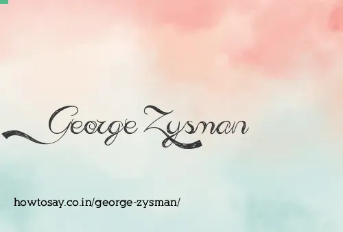 George Zysman