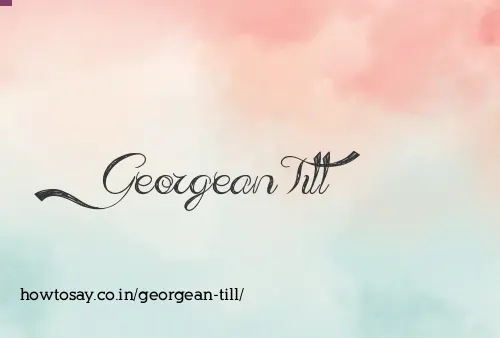 Georgean Till