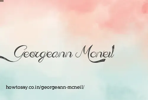 Georgeann Mcneil