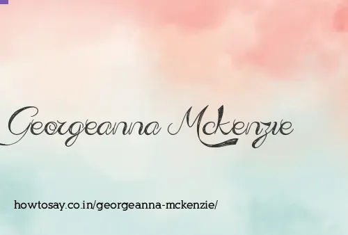 Georgeanna Mckenzie