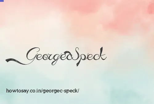 Georgec Speck