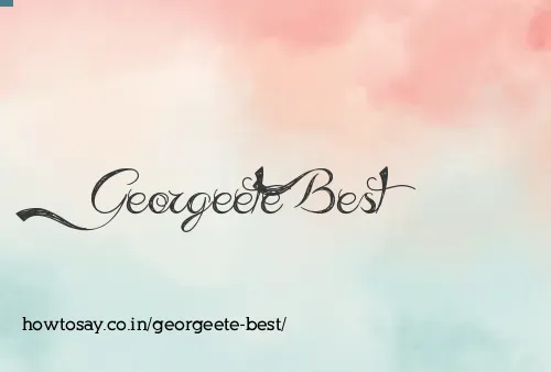 Georgeete Best