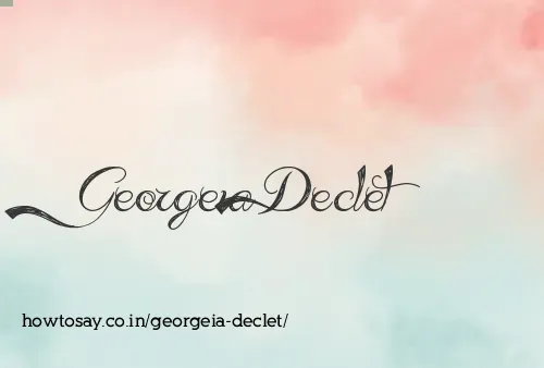 Georgeia Declet