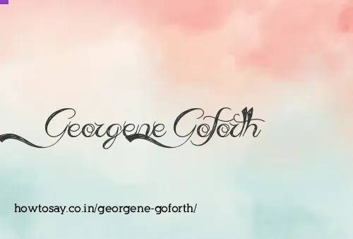 Georgene Goforth