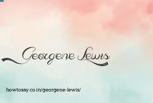 Georgene Lewis