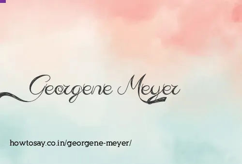 Georgene Meyer