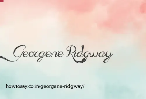 Georgene Ridgway