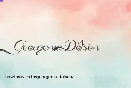 Georgenia Dotson