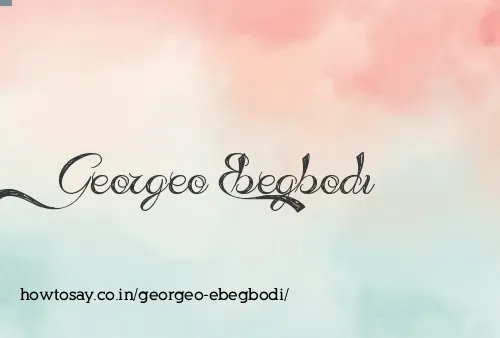 Georgeo Ebegbodi
