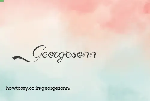 Georgesonn