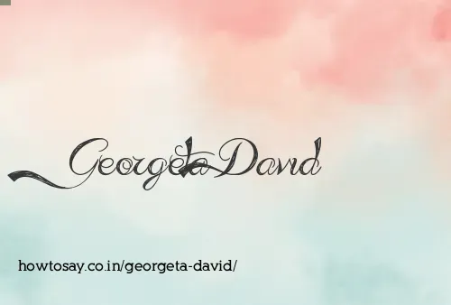 Georgeta David
