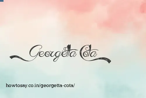 Georgetta Cota