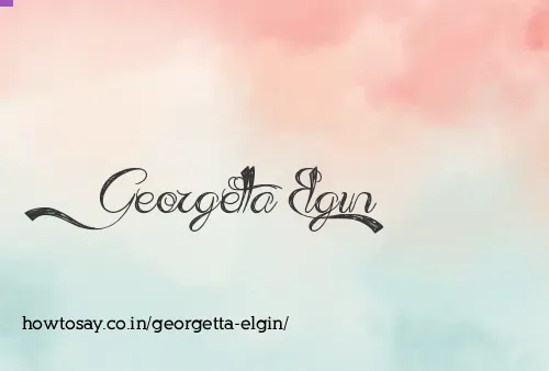 Georgetta Elgin