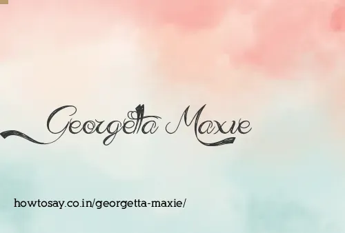 Georgetta Maxie