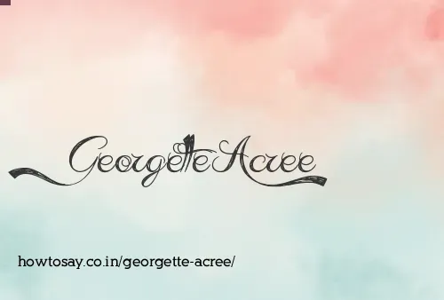 Georgette Acree