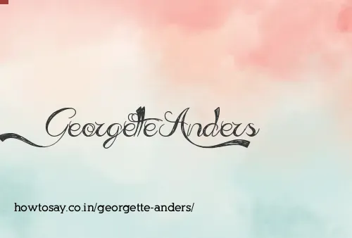 Georgette Anders