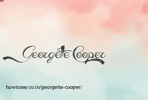 Georgette Cooper