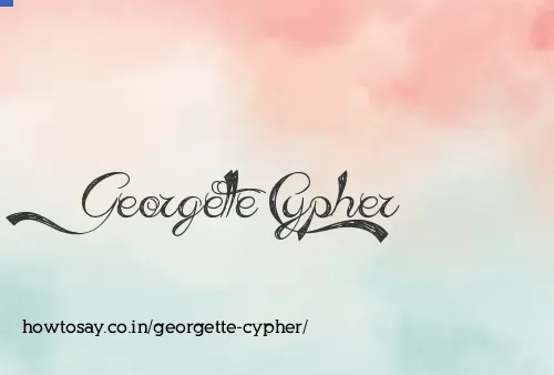 Georgette Cypher