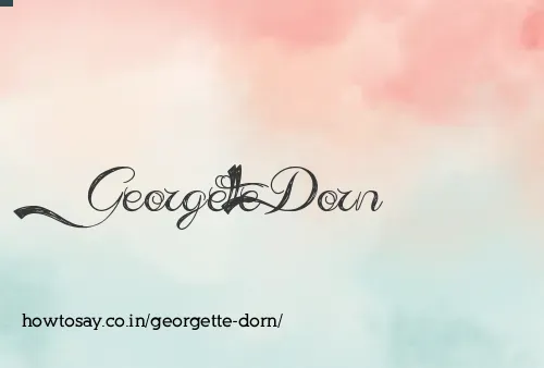 Georgette Dorn