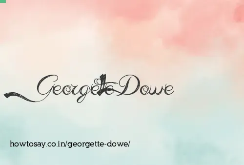 Georgette Dowe