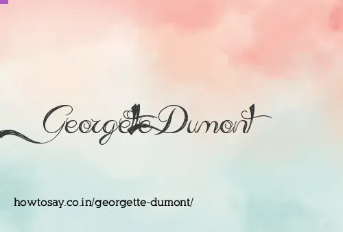 Georgette Dumont