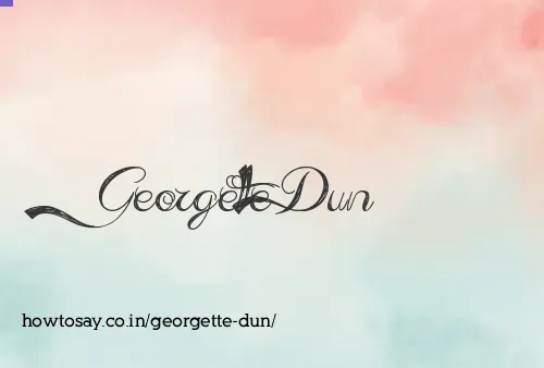 Georgette Dun
