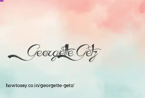 Georgette Getz