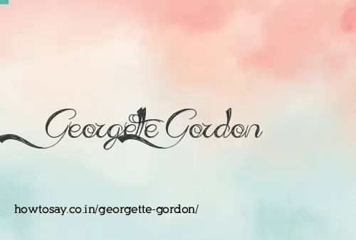 Georgette Gordon