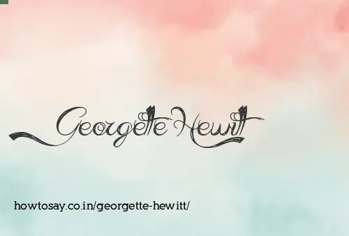 Georgette Hewitt