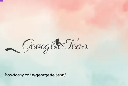 Georgette Jean