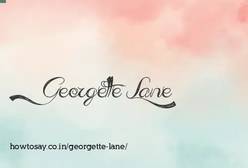 Georgette Lane