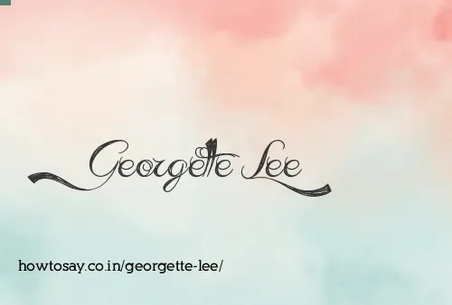 Georgette Lee