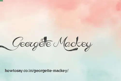 Georgette Mackey