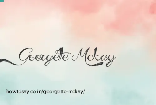 Georgette Mckay