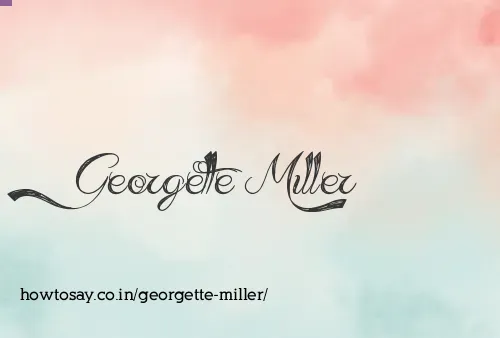 Georgette Miller