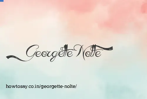 Georgette Nolte