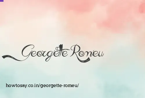 Georgette Romeu