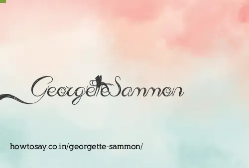 Georgette Sammon