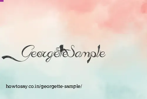 Georgette Sample