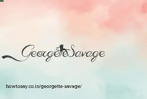 Georgette Savage