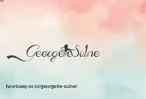 Georgette Sulne